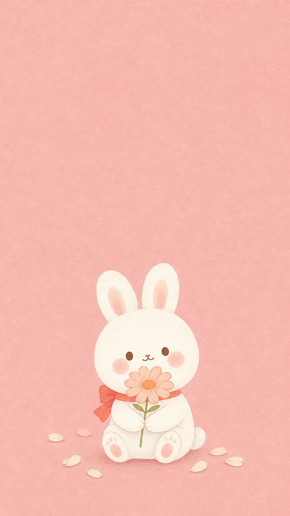 Blossom Day original pastel Miffy phone wallpaper