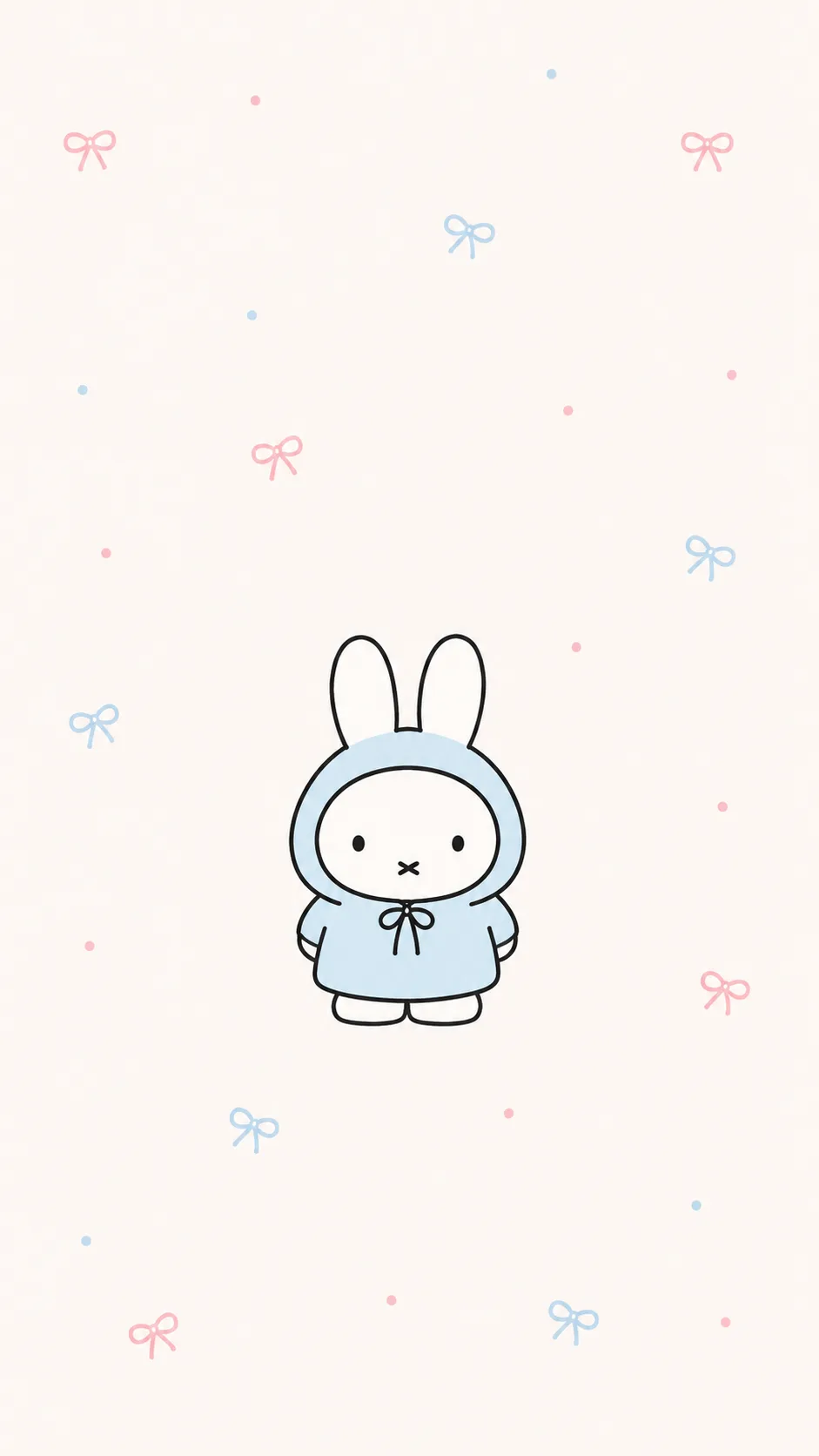 Blue Miffy Outfit free phone wallpaper
