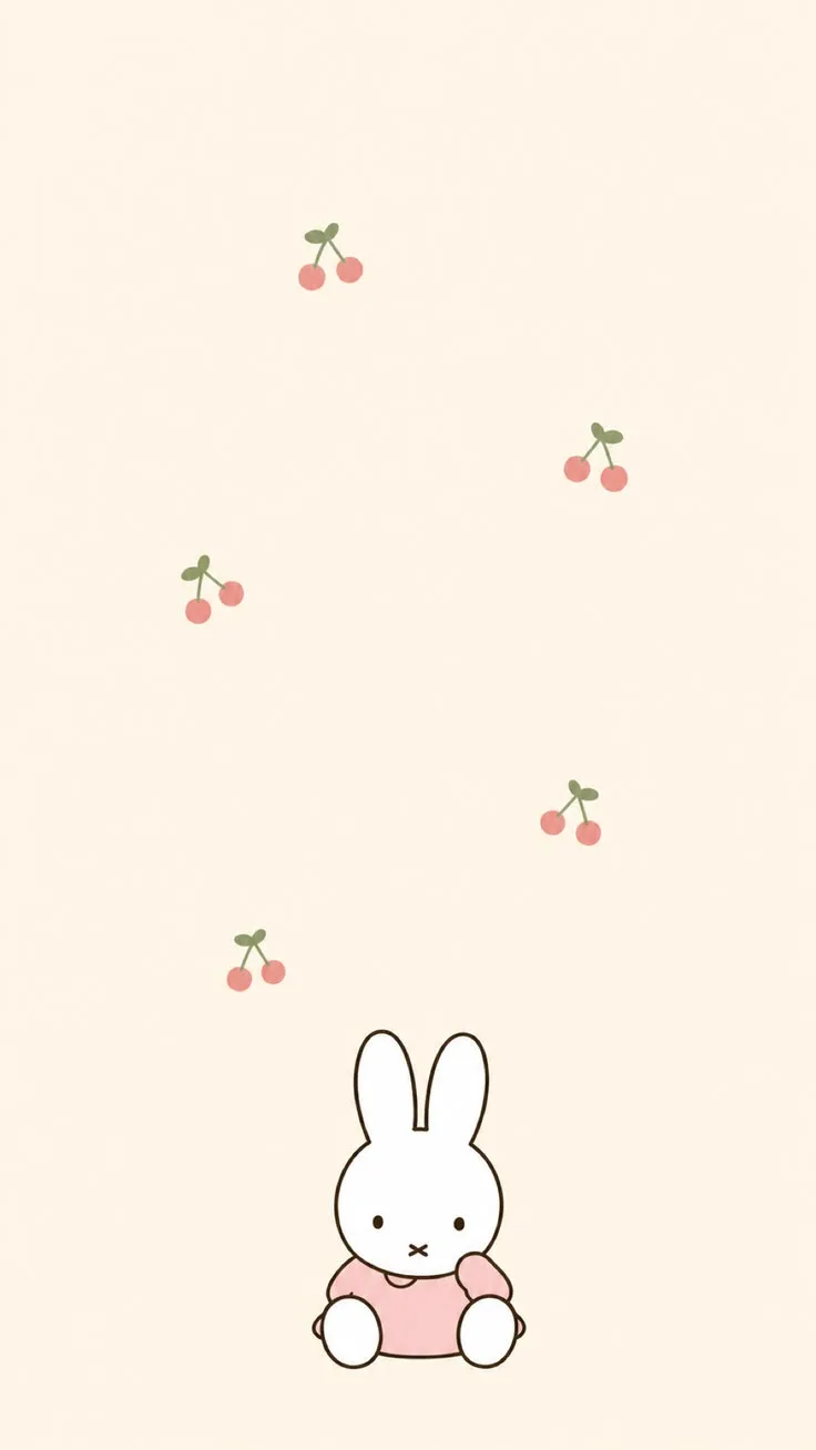 Cherry Miffy free phone wallpaper
