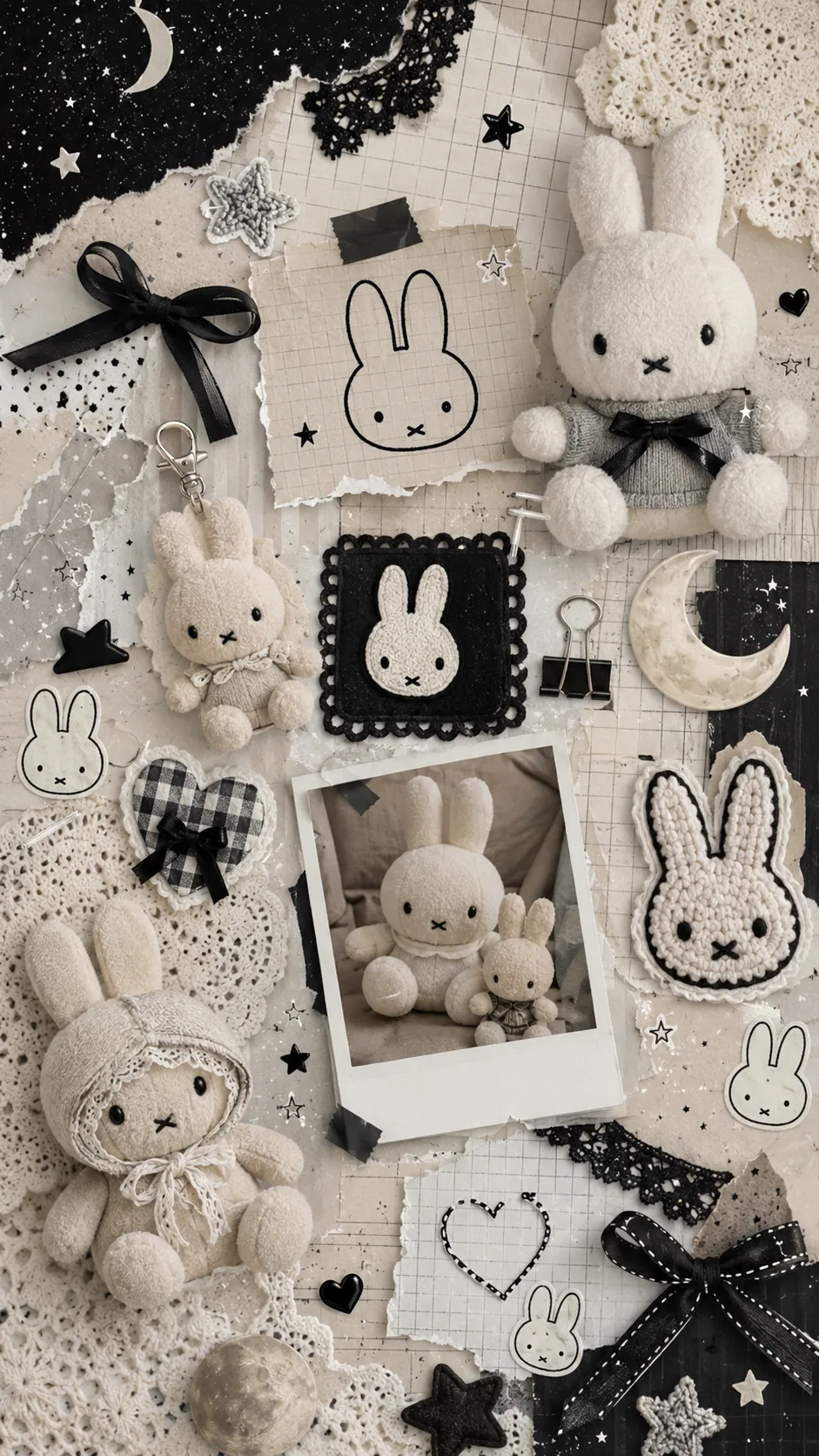 Miffy Midnight Stars free phone wallpaper