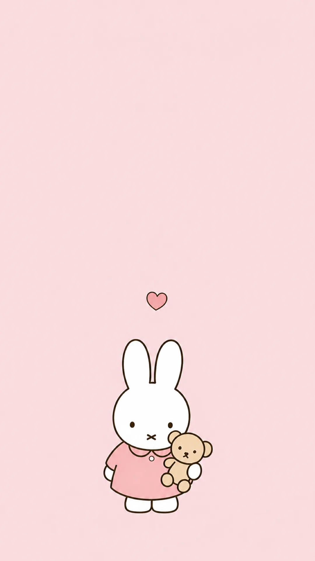 Miffy With Teddy free phone wallpaper