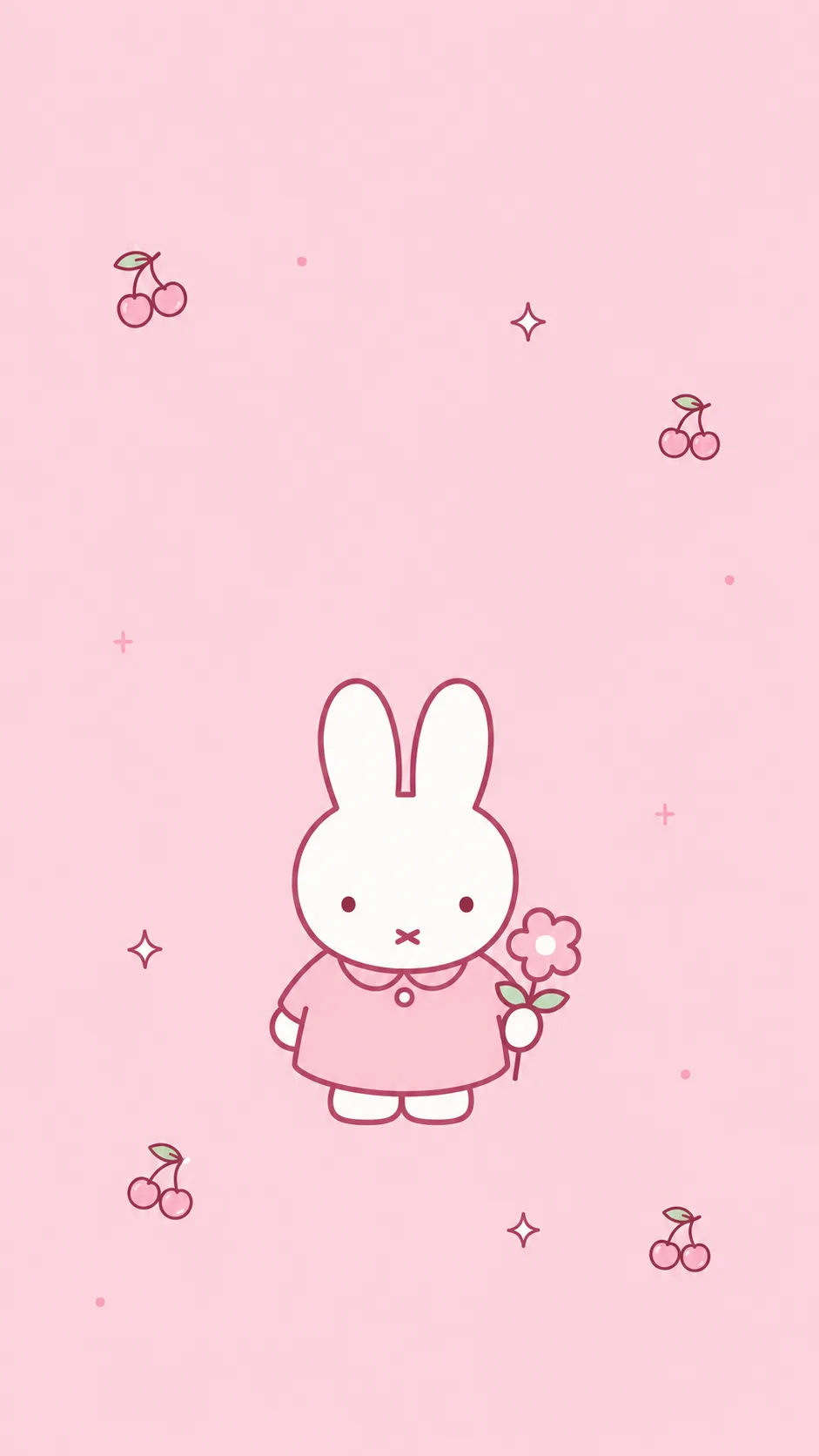 Monochrome Pink Flower free phone wallpaper