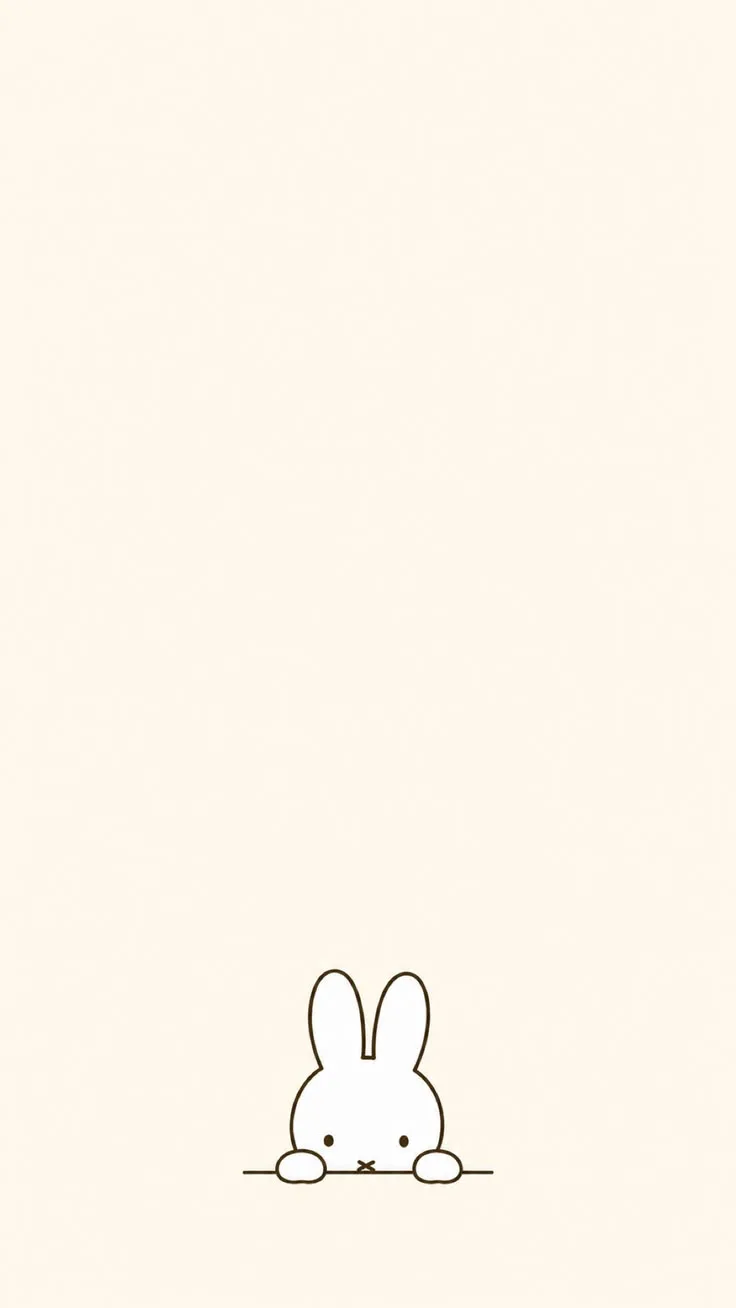Peeking Miffy free phone wallpaper
