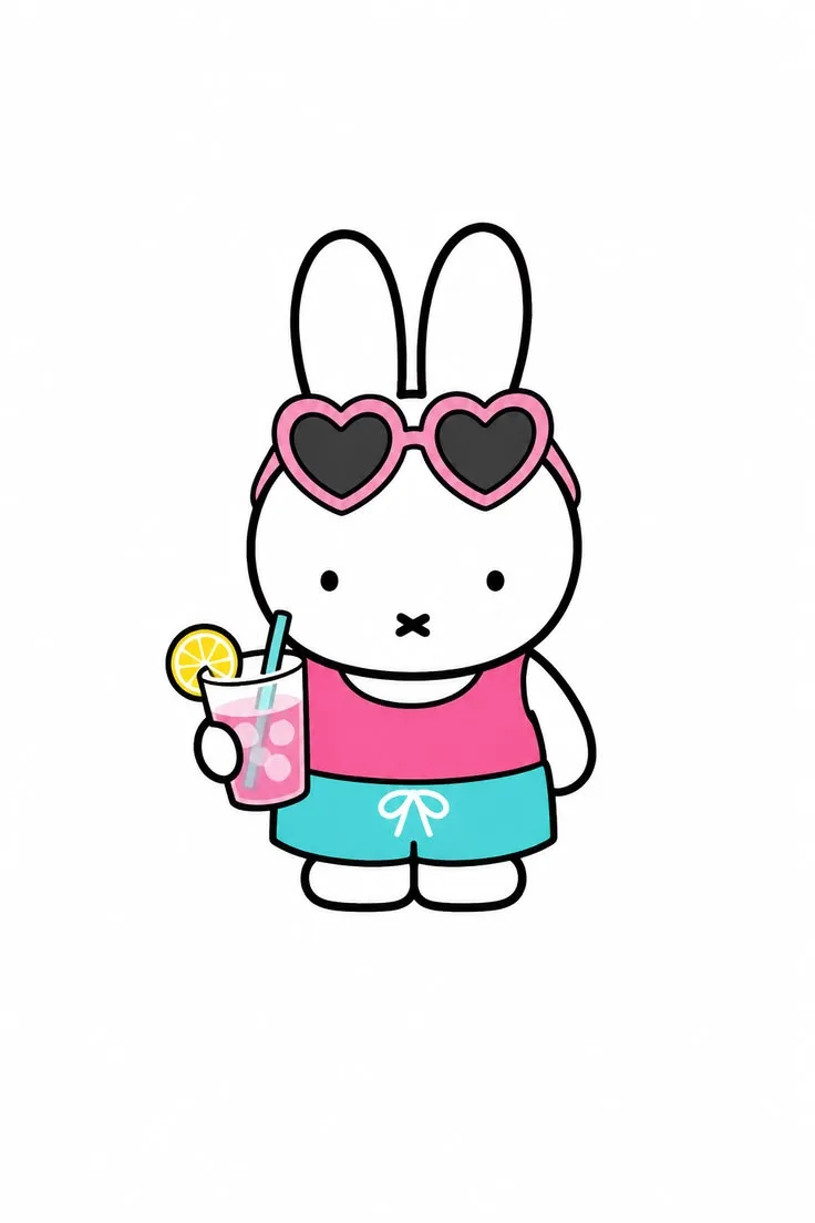 Pink and aqua beach outfit free phone wallpaper