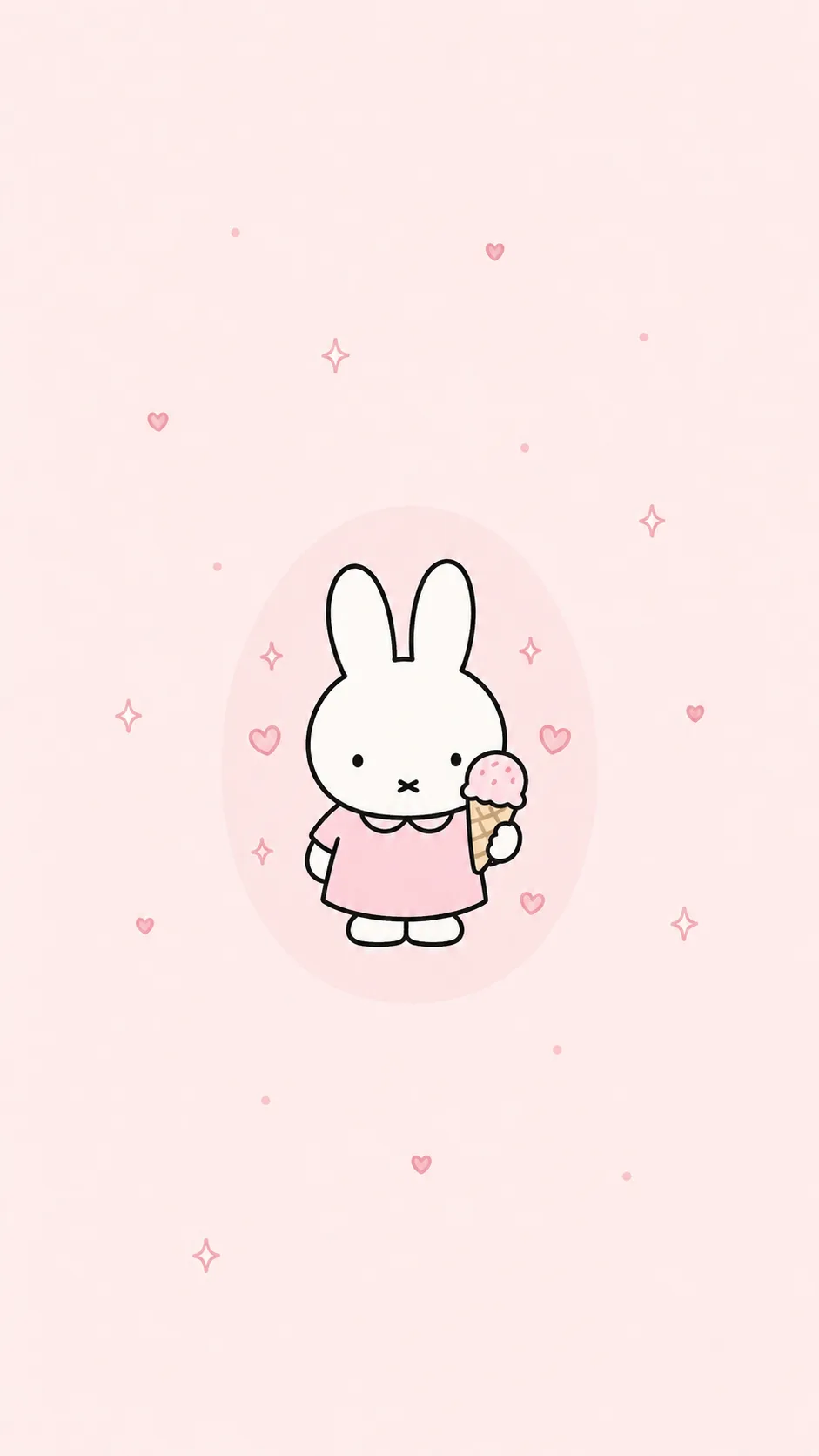 Pink Ice Cream free phone wallpaper