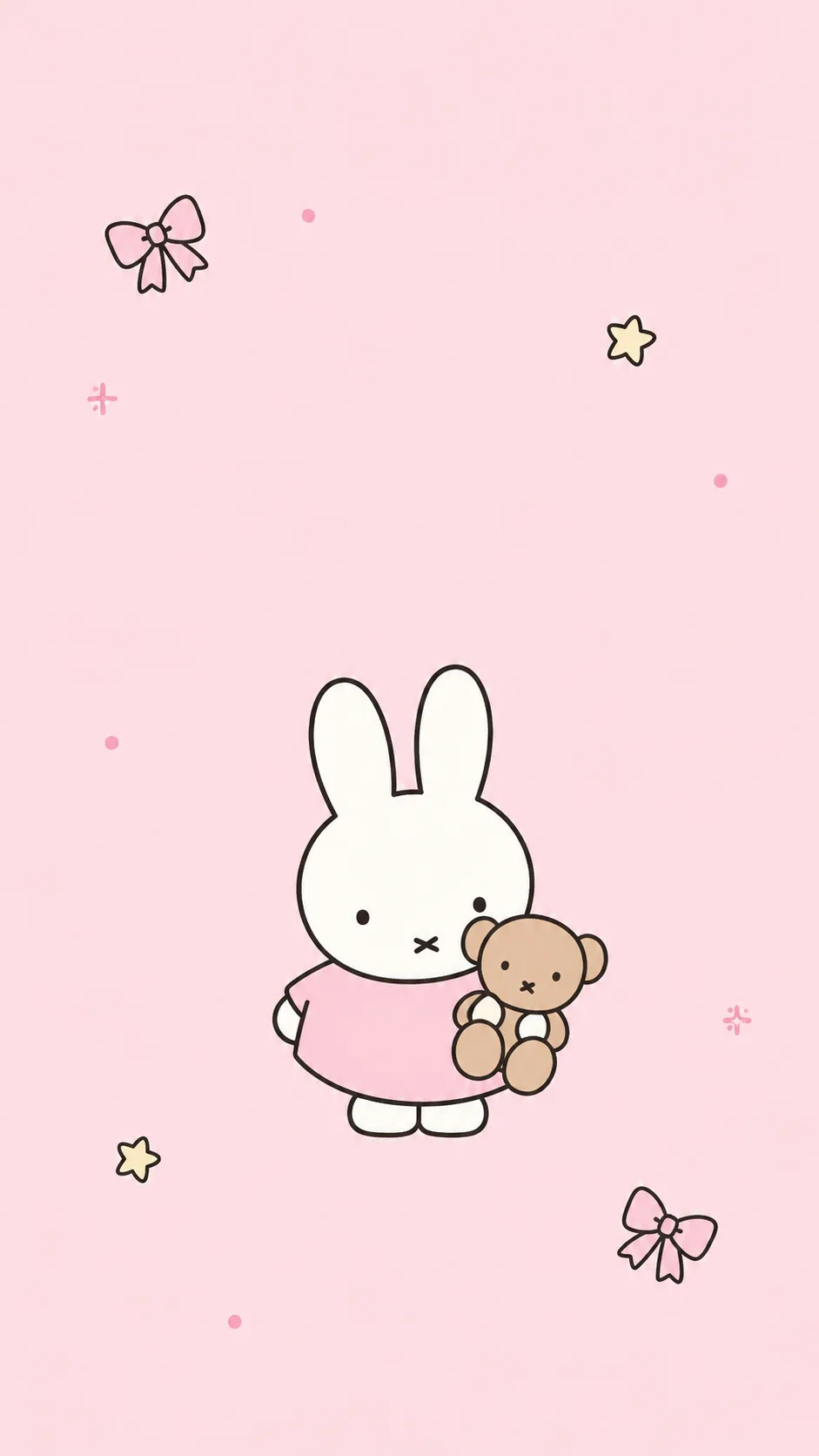 Pink Teddy Bear free phone wallpaper
