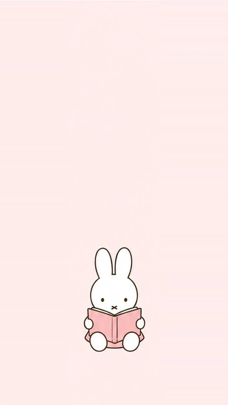 Reading Miffy free phone wallpaper