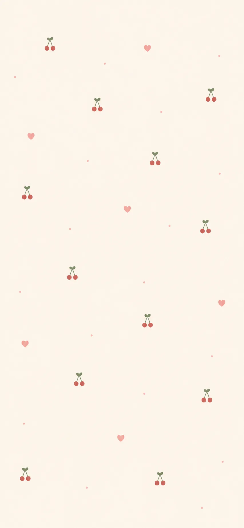 Tiny Cherry Pattern free phone wallpaper