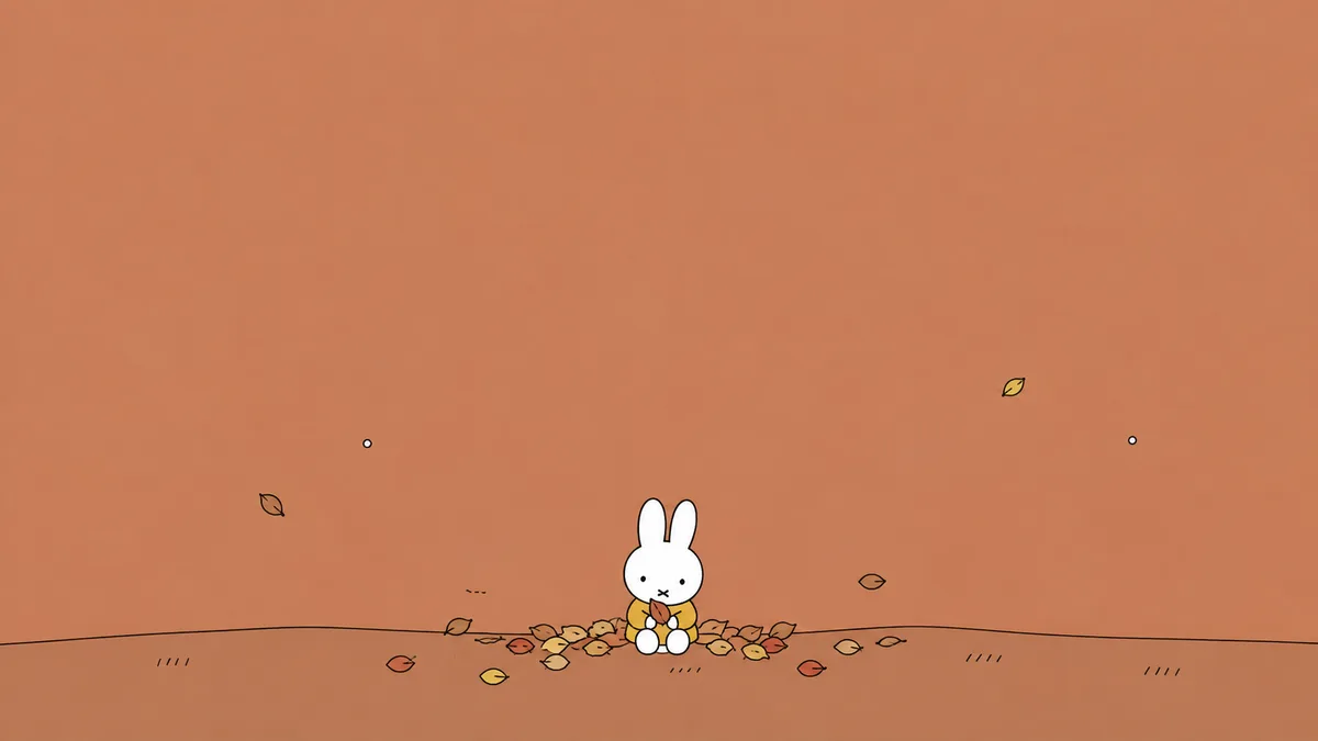 Warm Brown Miffy free desktop and iPad wallpaper